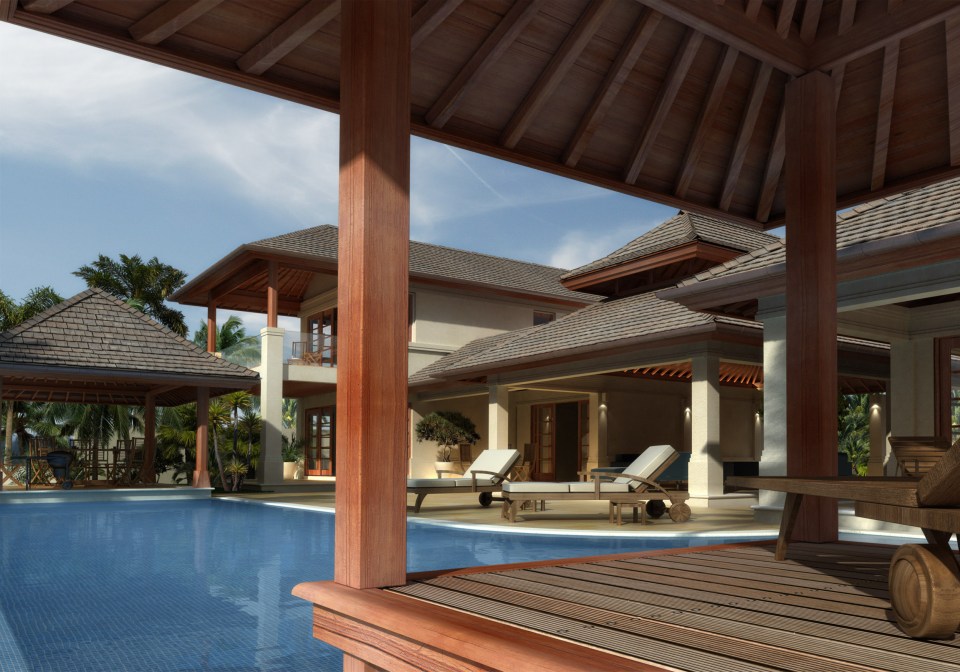 Villas were set to be Balinese style and have access to a stunning infinity pool