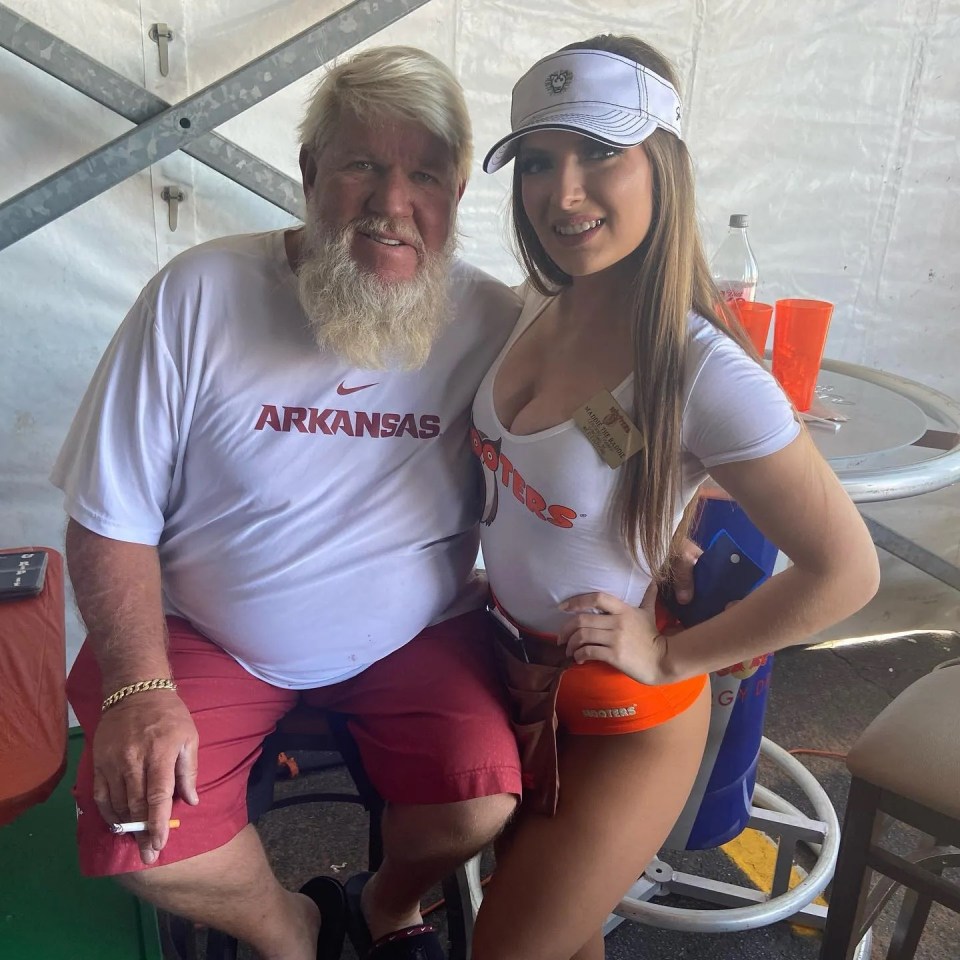 Daly, 57, described a Hooters waitress as 'badass'