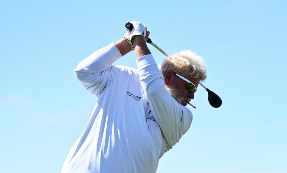 Daly has been known to puff on a cigarette while on course