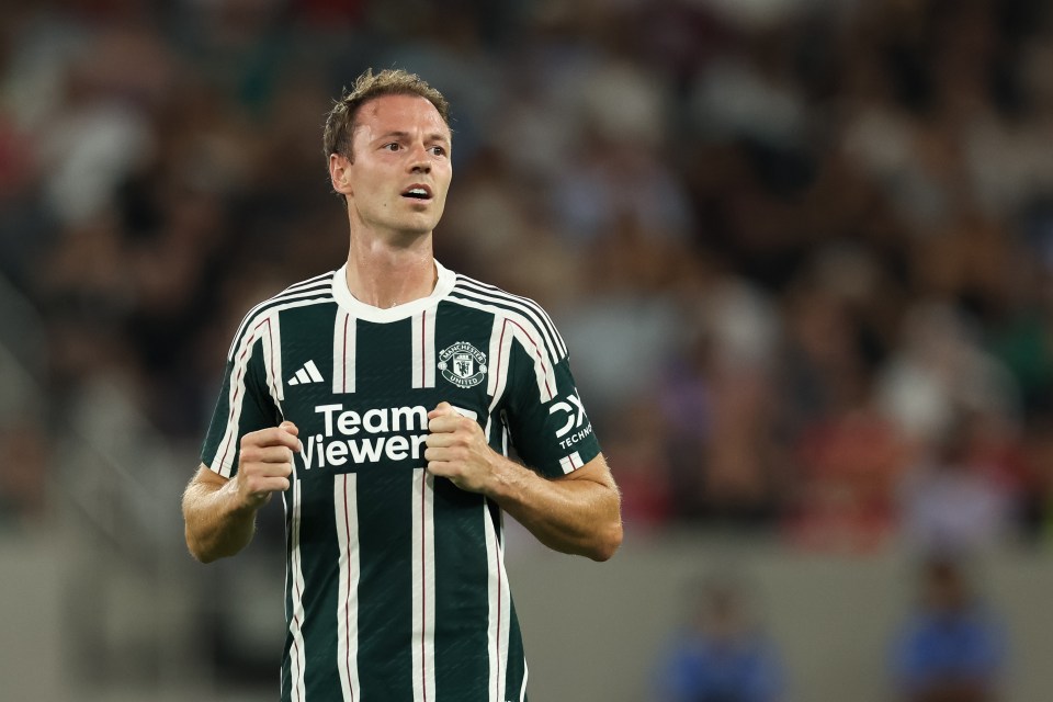 Jonny Evans wore the new kit against Wrexham