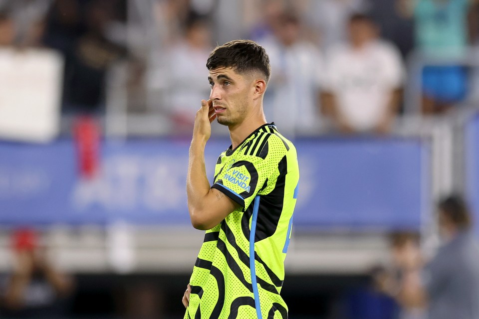 And United fans poked fun at Havertz after he missed 20 volleys during a skill challenge