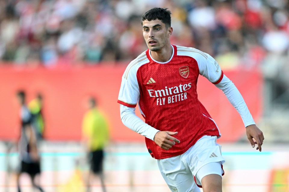 Kai Havertz got his first taste of action in an Arsenal shirt