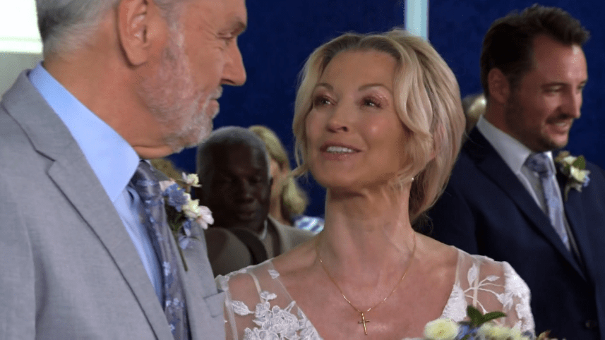 EastEnders fans have spotted a part of the Holby City set in Kathy and Rocky's wedding scenes