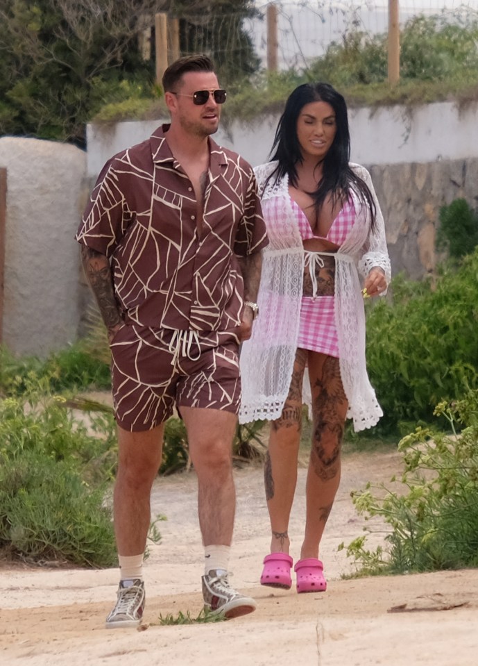 Katie Price and Carl Woods have been seen in Ibiza