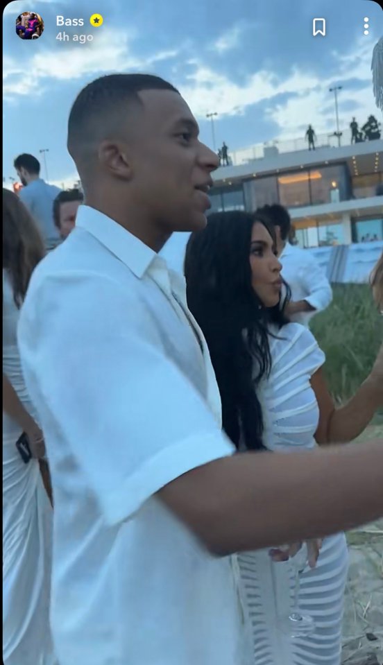 Kylian Mbappe has been spotted partying with Kim Kardashian