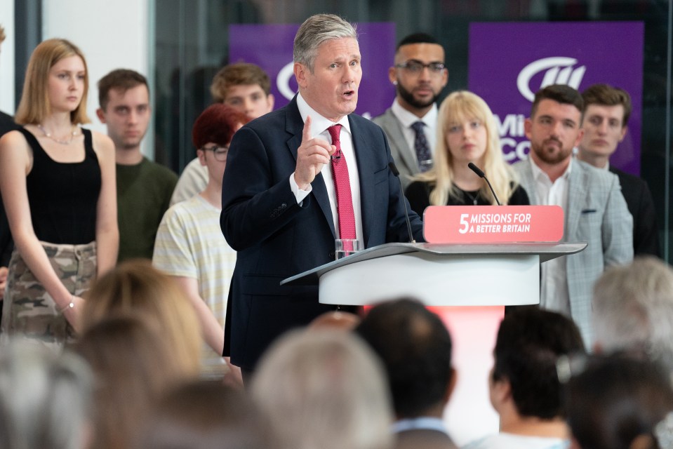 Sir Keir Starmer outlining his fifth and final mission this week