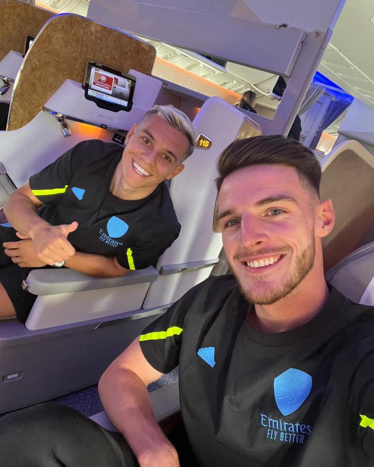 Declan Rice has met up with his new team-mates and travelled to the USA