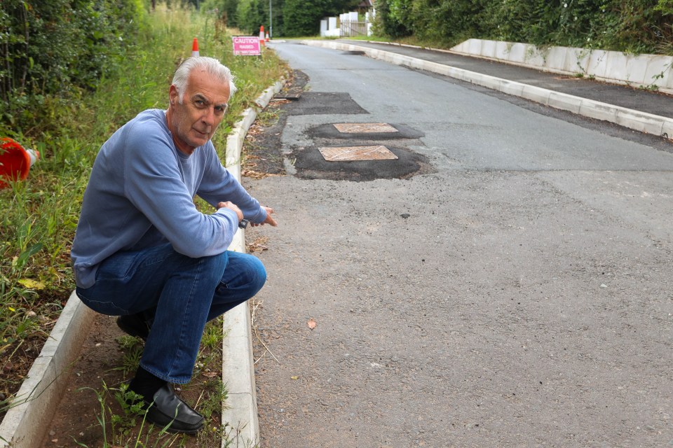 Worcester resident Colin Jones is frustrated by his newbuild estate's neglected roads