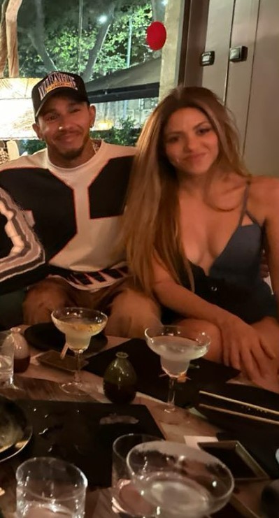 Hamilton recently enjoyed a night out with Shakira