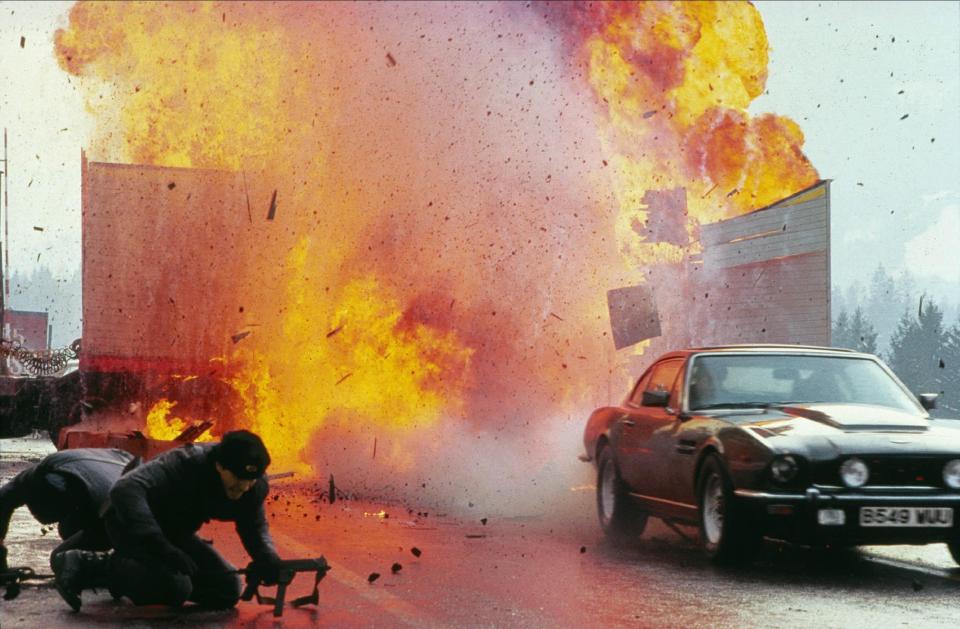 James Bond's Aston Martin featured heavily in the action movie