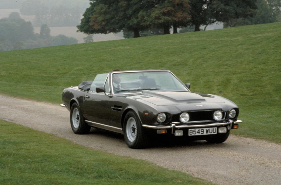 A similar Aston Martin featured in the 1987 Bond movie The Living Daylights