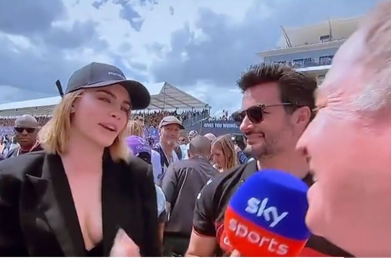 Delevingne refused to be interviewed by Brundle