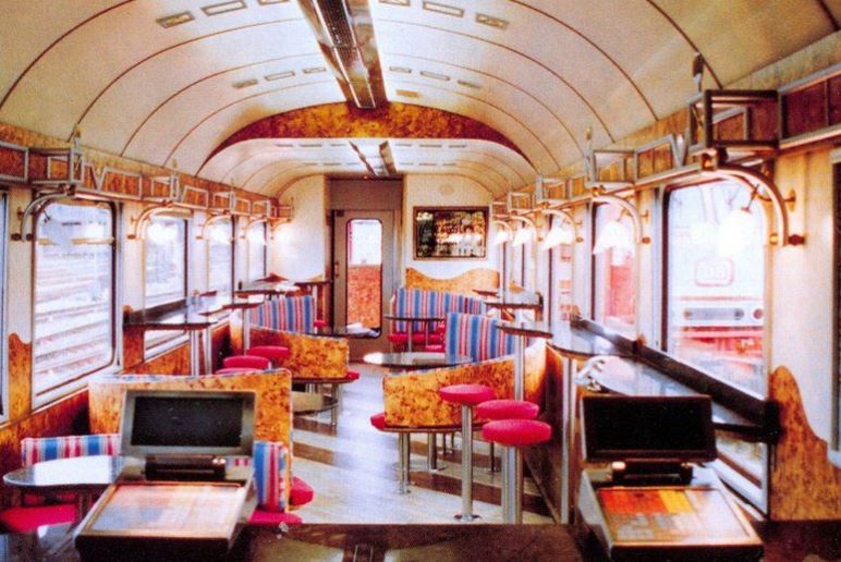 When the trains were launched they offered four-course meals