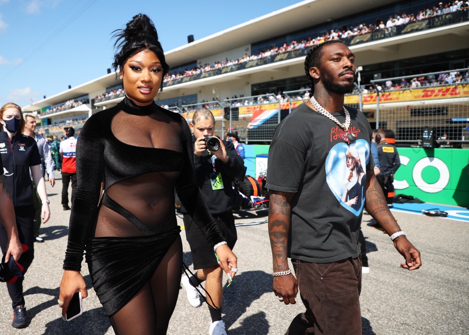 A member of Megan Thee Stallion's team barged Martin away when he tried to talk to her