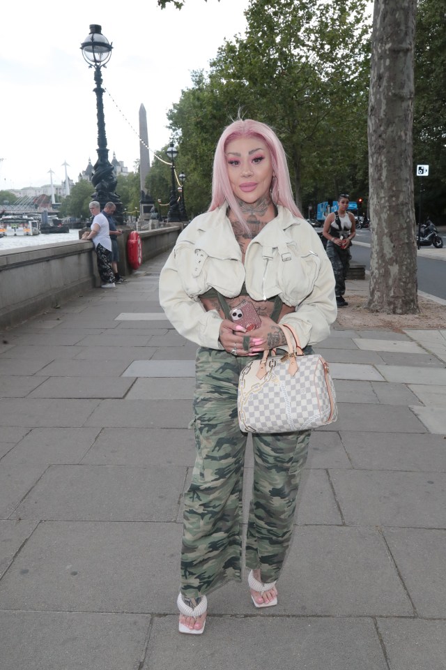 Mutya Buena stood out as she flashed her midriff in camouflage