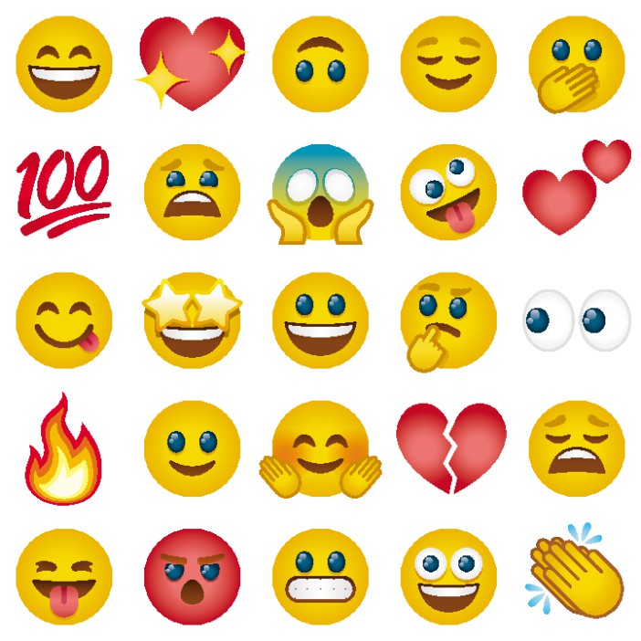 Emojis are often used in messages