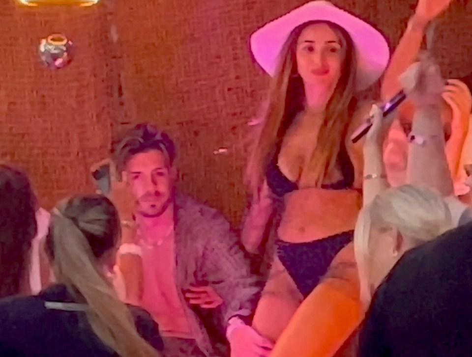 Jack Grealish caresses air hostess Dolly's leg in Ibiza