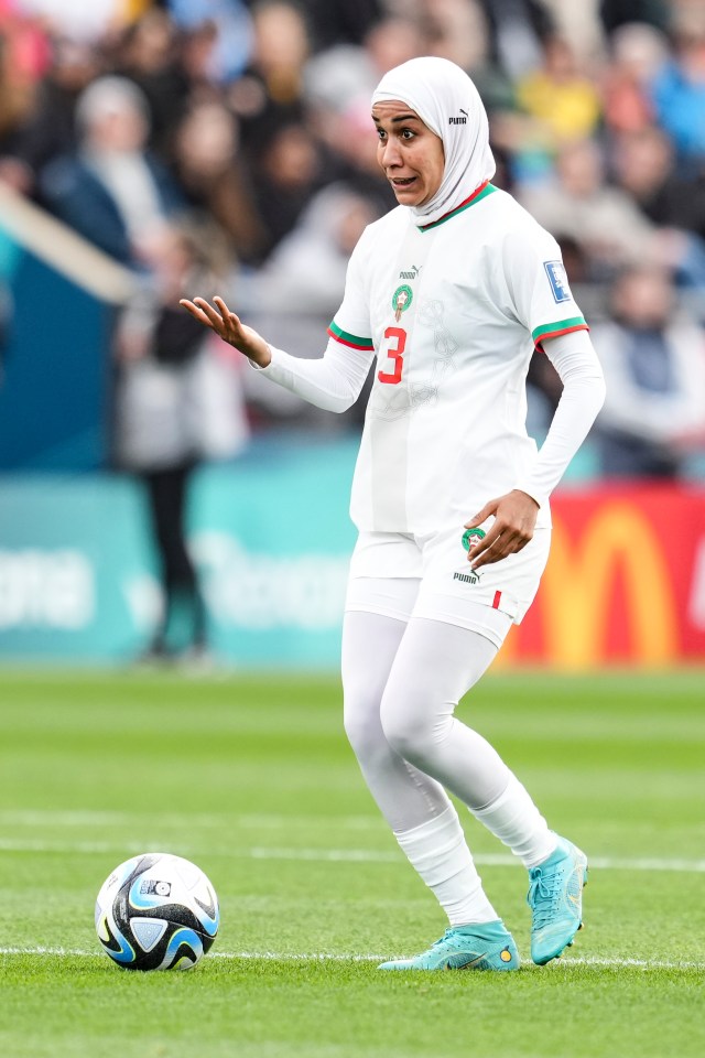 Nouhaila Benzina made her World Cup debut wearing a hijab