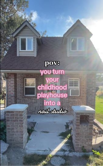 Brook showed how she transformed her old playhouse