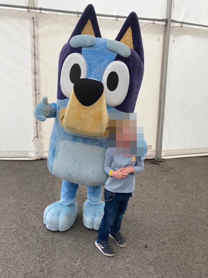 Some children did get to meet Bluey at the event but many missed out