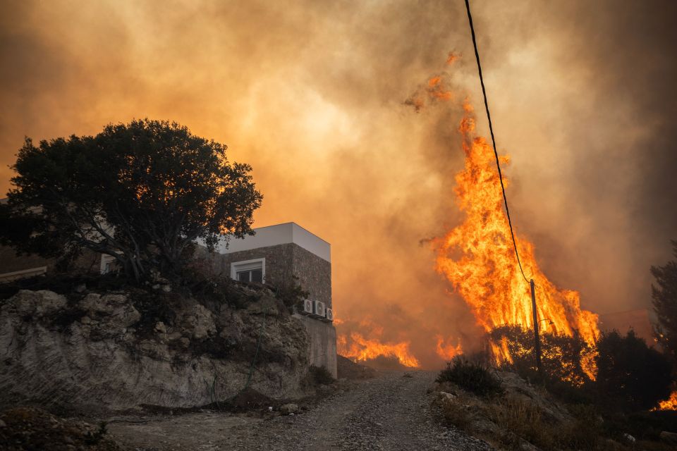 Wildfires have been ripping through Greece for eight days