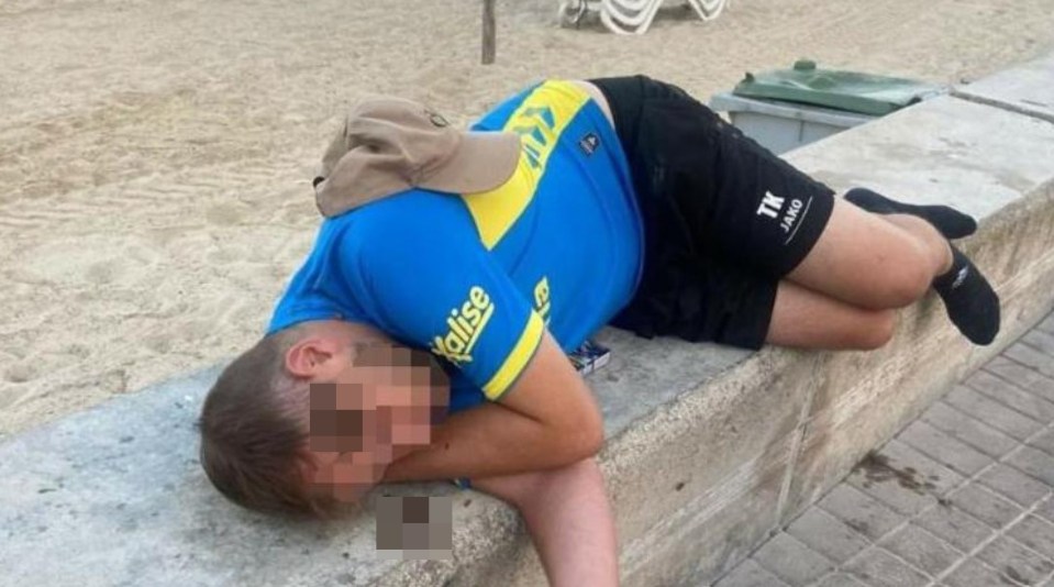 A tourist defecated onto a passed-out partygoer in the latest shocking incident