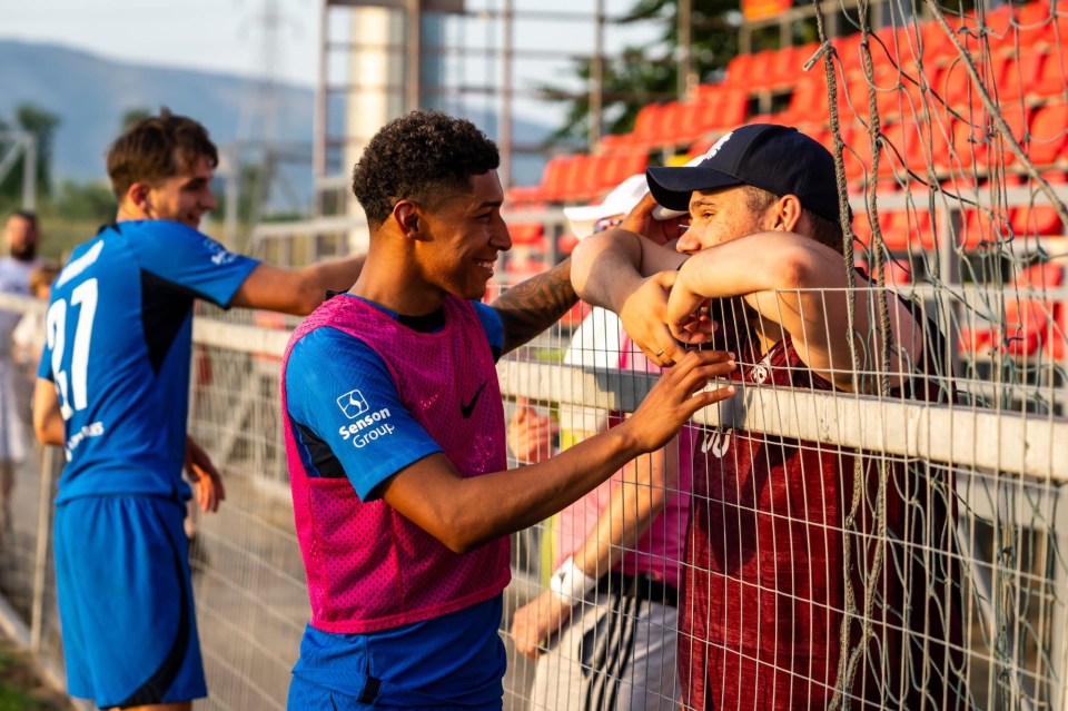 Gints spoke to the players after the game