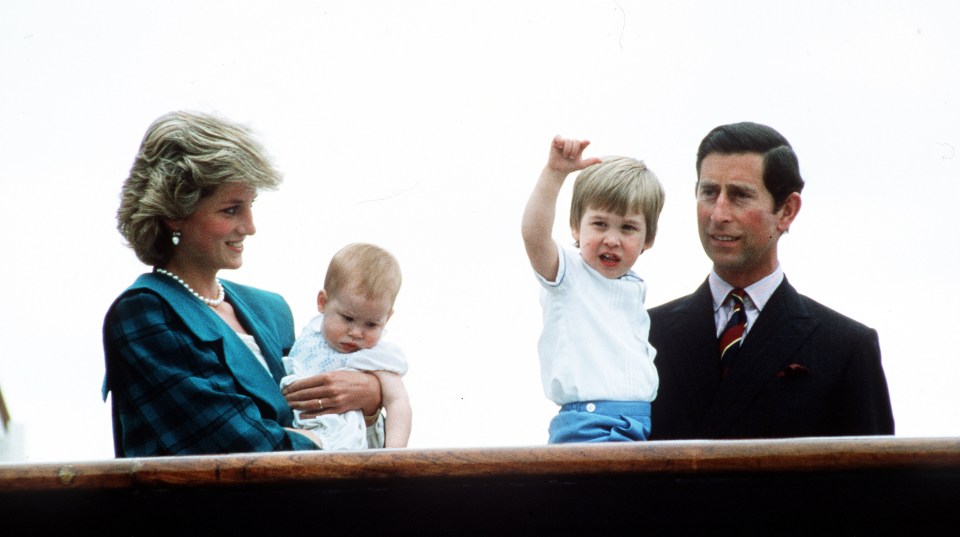 Warring brothers Prince William and Prince Harry also enjoyed trips on the Royal yacht in their childhood years