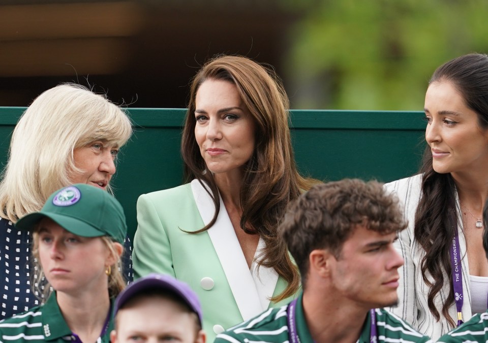 The princess was watching Katie Boulter