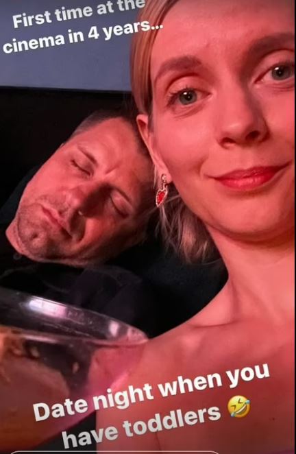 Rachel Riley enjoys first cinema date with husband Pasha Kovalev