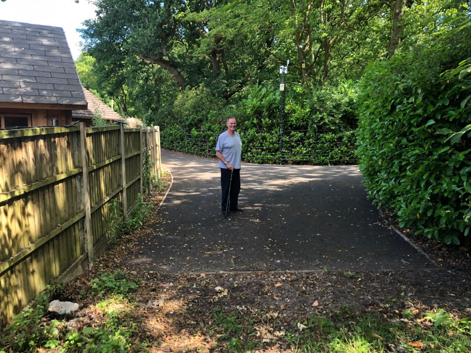 Neighbours claimed the land does not belong to Martin