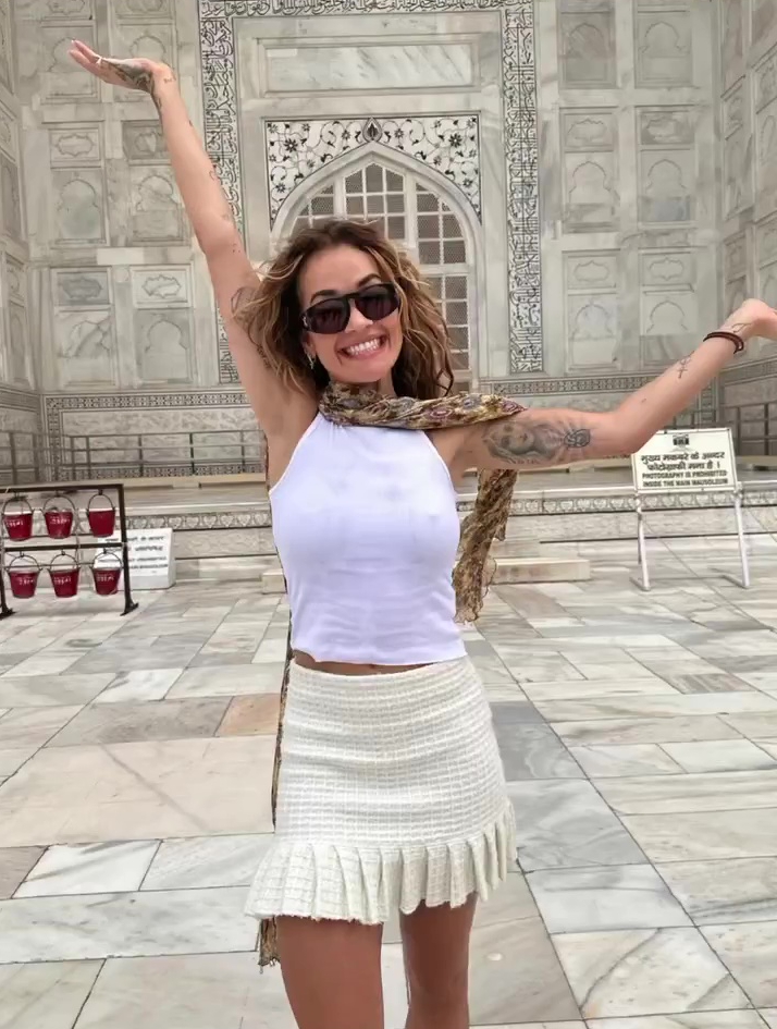 Rita Ora looked stunning during her holiday to India