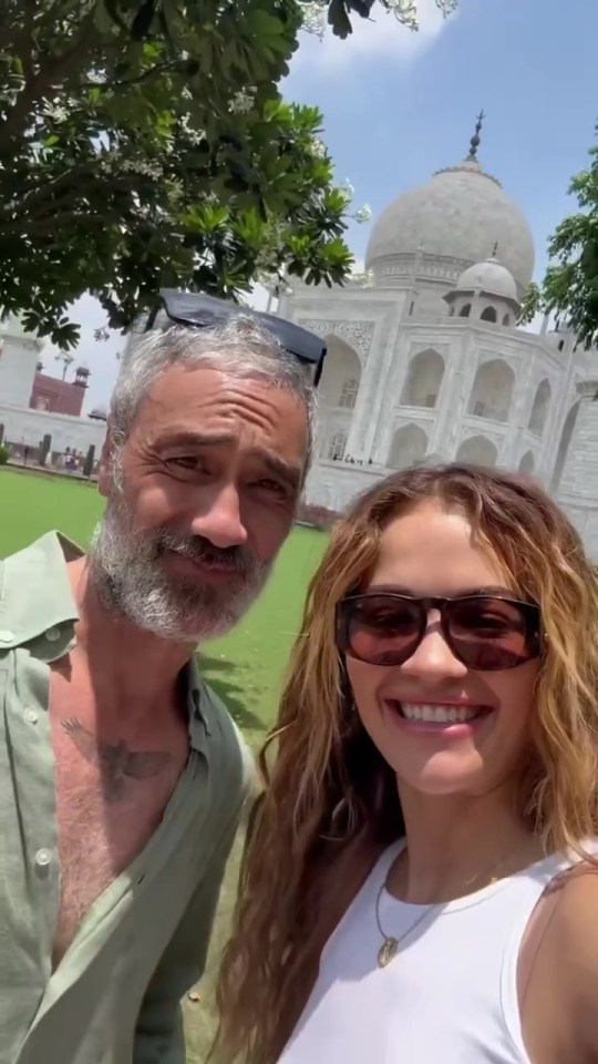 Rita and her Hollywood husband shared snaps of their travels