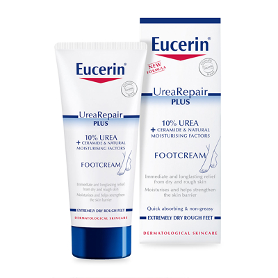 Promote good nail health with Eucerin Urea Repair Plus foot cream