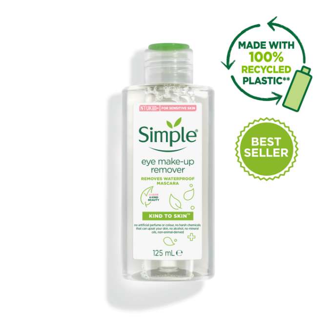 Simple Kind To Skin eye make-up remover for £3.80 is ideal for your brows