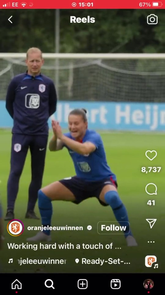 A Holland player was also filmed seemingly mimicking the traditional dance