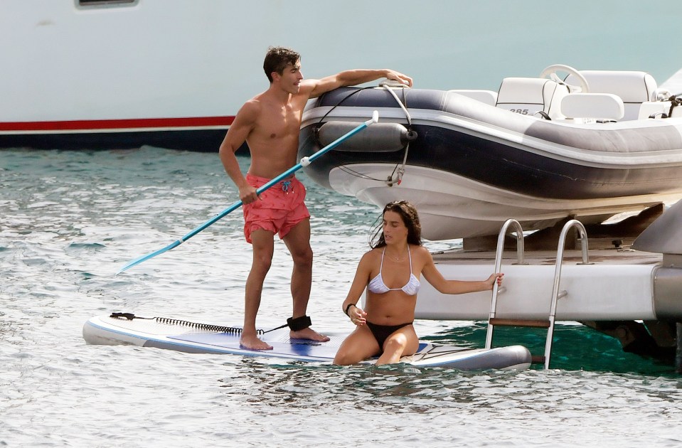 The couple had been relaxing on a yacht