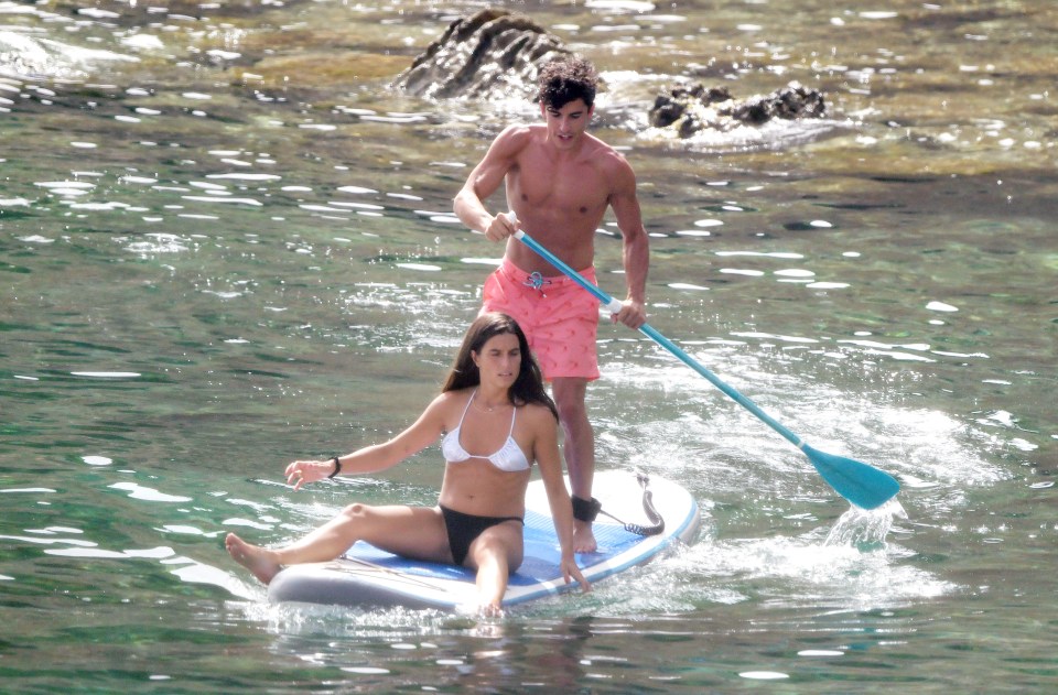 Marc Marquez took Gemma Pinto out on the water