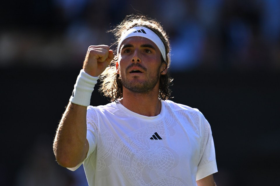 Stefanos Tsitsipas came from behind to win the five-set thriller