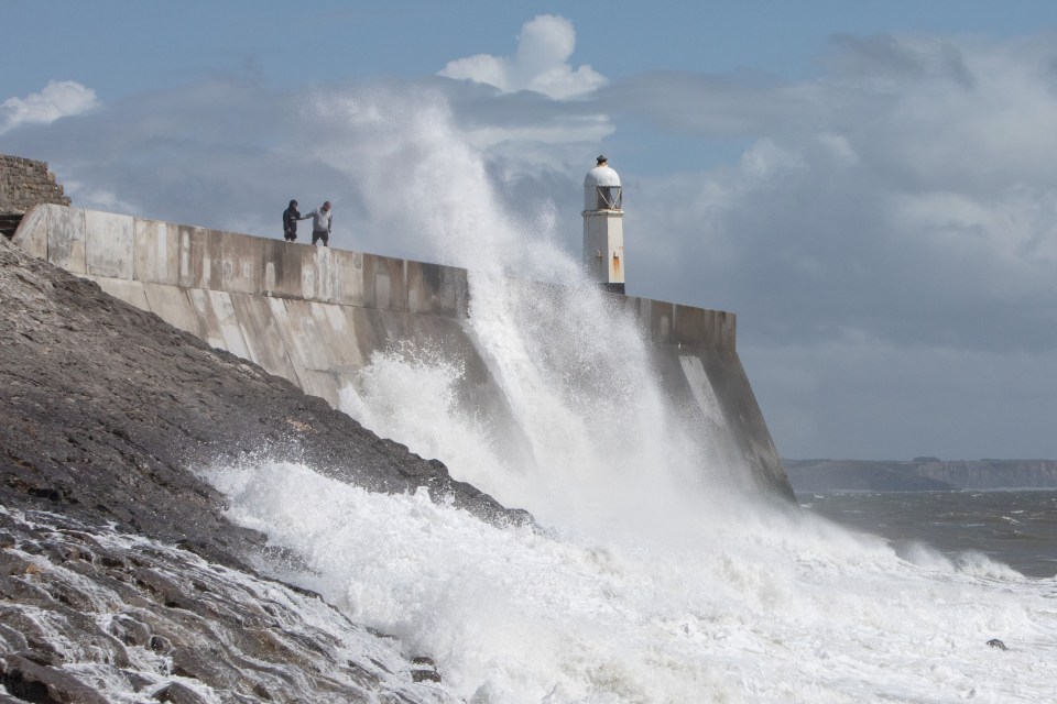 Thunderstorms and strong winds battered the UK this weekend