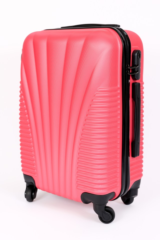 Amazon's hot pink is easy to spot on the luggage carousel