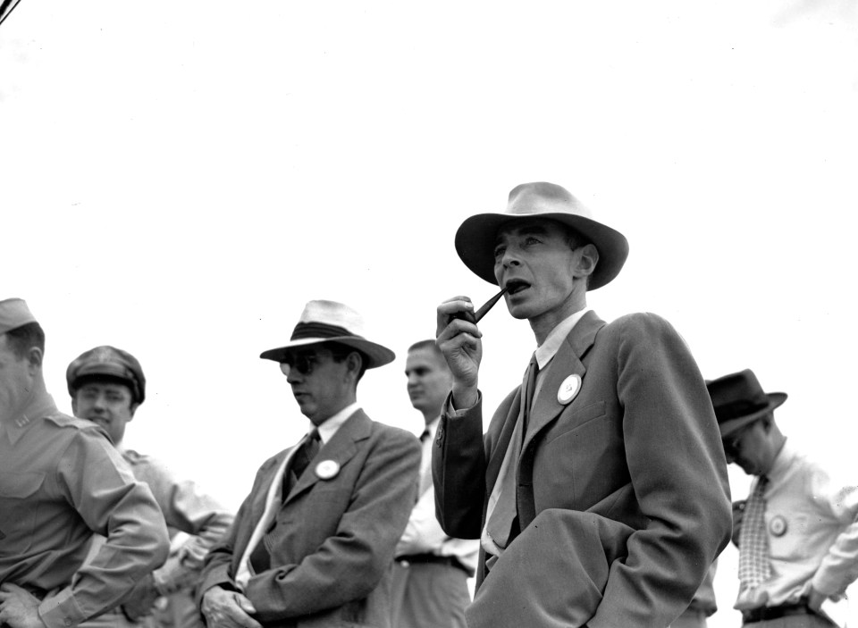 Oppenheimer revisits the test site in September 1945