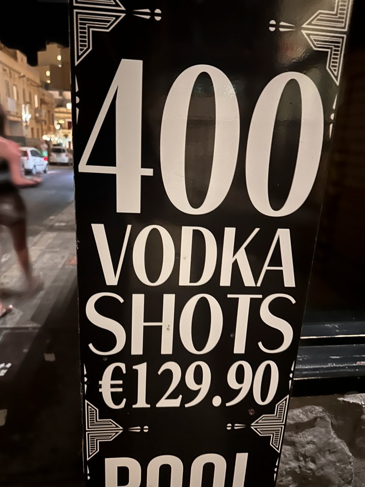 Booze is ridiculously cheap in Malta as clubs compete to lure in customers