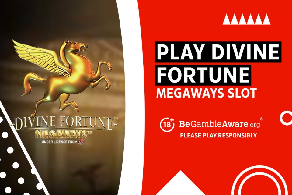 Play Divine Fortune Megaways slot. 18+ BeGambleAware.org Please play responsibly.