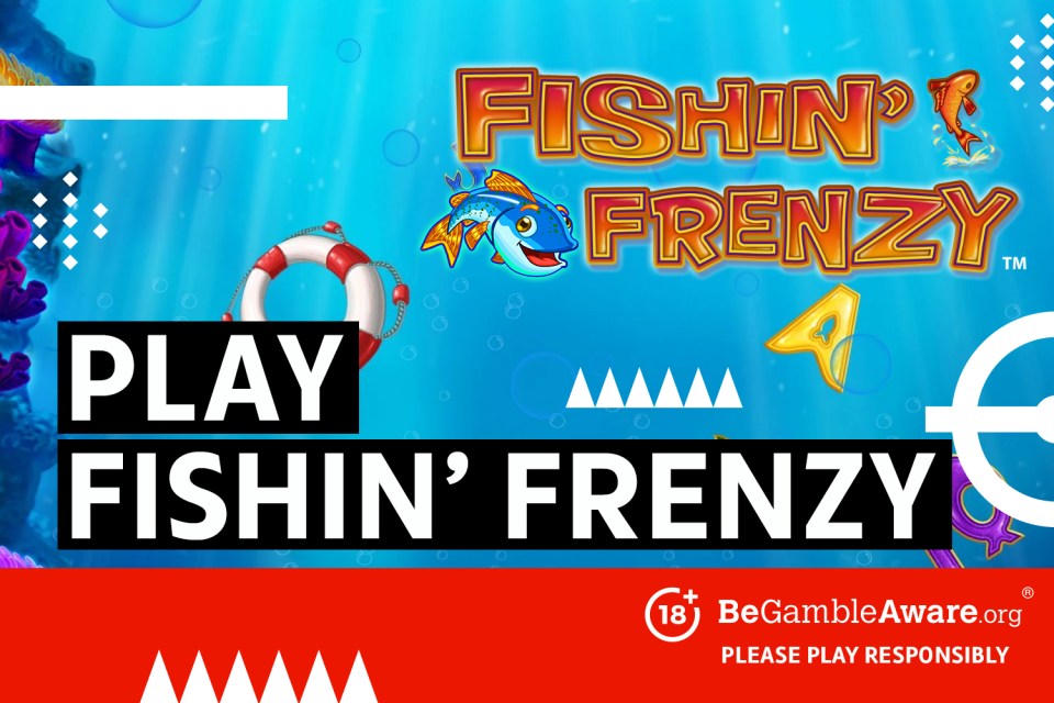 Play Fishin' Frenzy. 18+ BeGambleAware.org Please play responsibly.