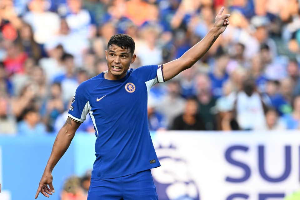 Thiago Silva played just one half for Chelsea