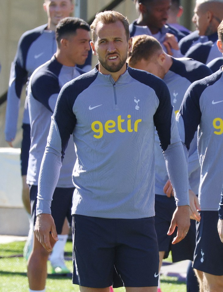 Bayern Munich-linked Harry Kane played in the training match