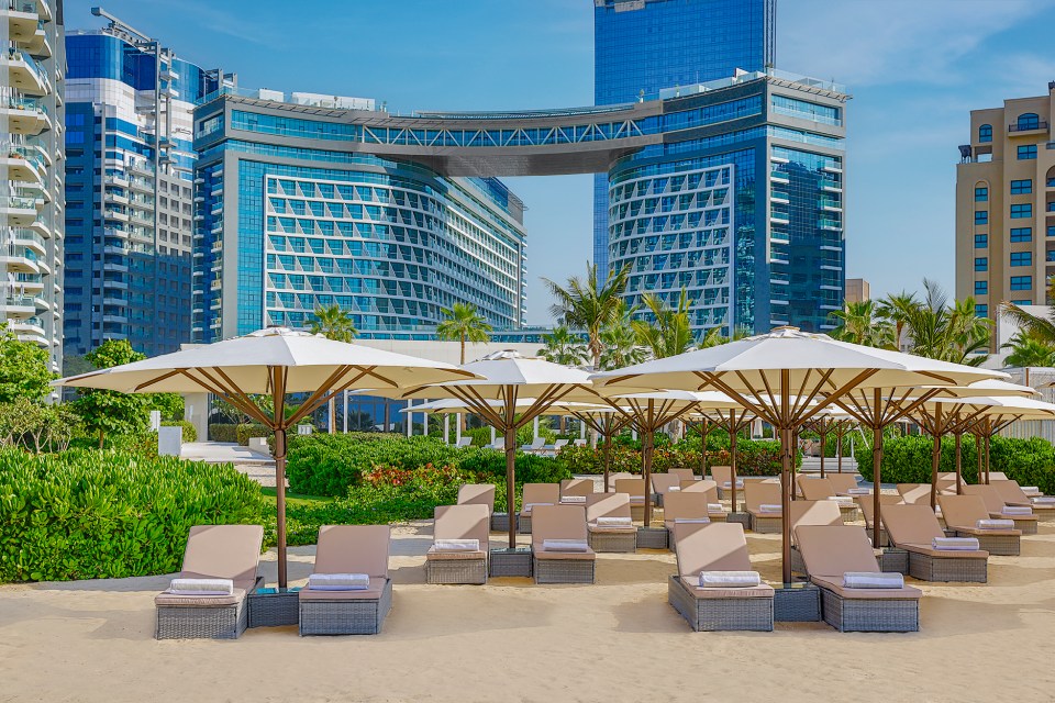 You'll stay at the NH Hotel at Dubai The Palm