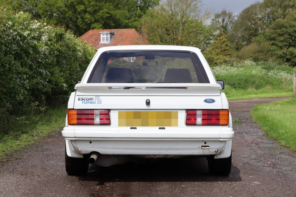 1986 Ford Escort RS Turbo<br />
One owner and just c.37,000 miles from new<br />
Sold for £41,625</p>
<p>Developed by Ford's Special Vehicle Engineering Department, the Escort RS Turbo broke cover in October 1984.</p>
<p>//www.handh.co.uk/auction/lot/lot-52---1986-ford-escort-rs-turbo