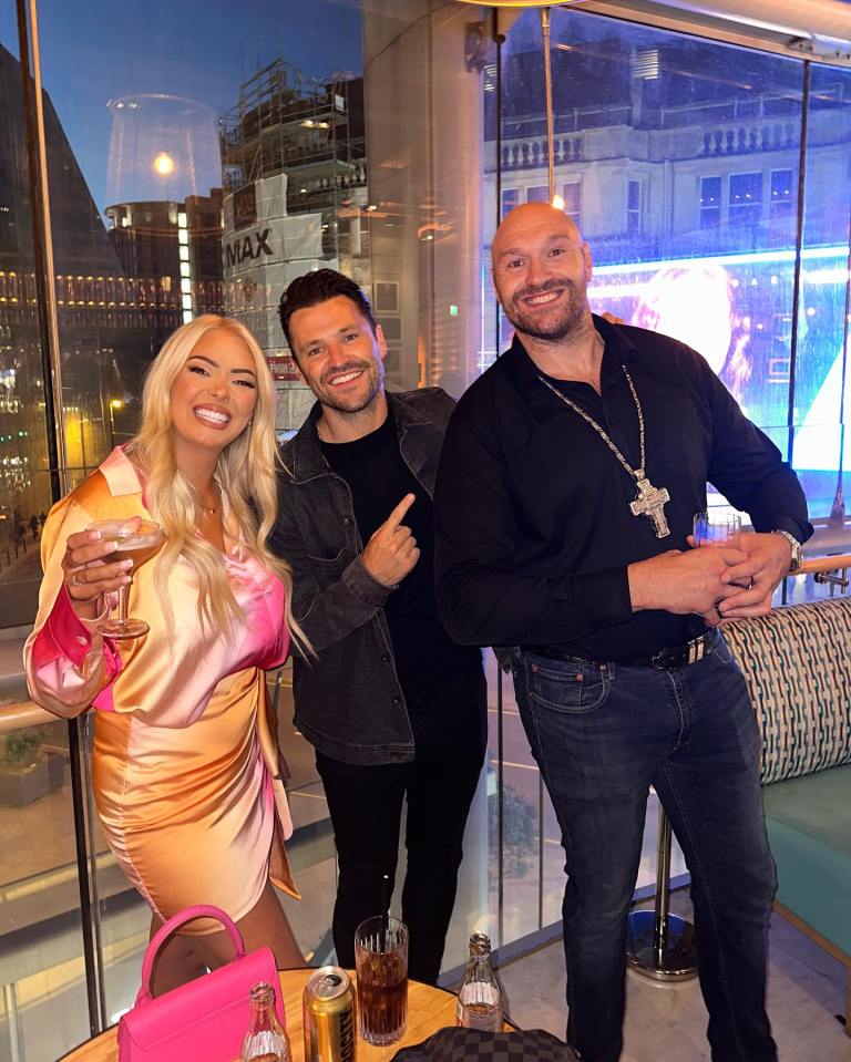 Tyson Fury partied alongside Mark Wright to celebrate the launch of his new energy drink